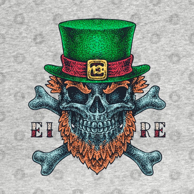 Leprechaun Skull And Bones by BlackRavenOath